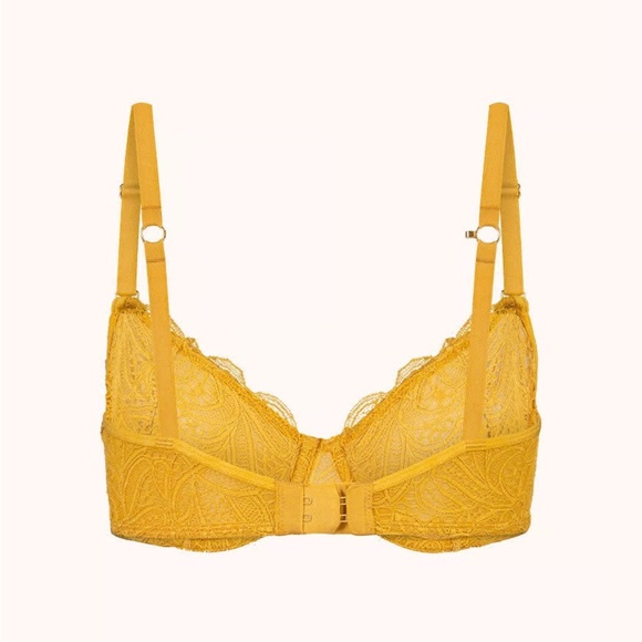 Lively The Unlined Lace Bra in Turmeric 36DDD - Picture 3 of 7
